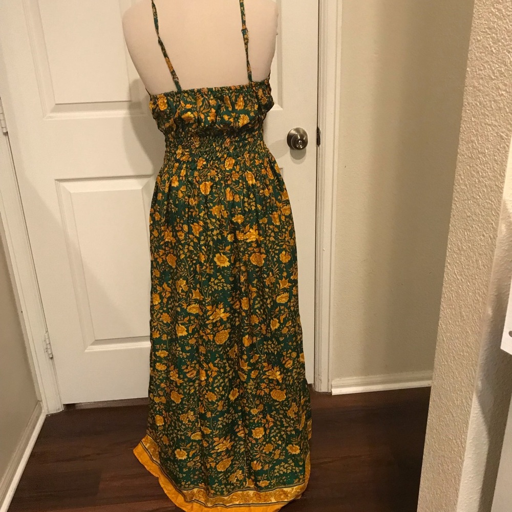 New, Handmade Silk Maxi Sundress - Picture 2 of 2
